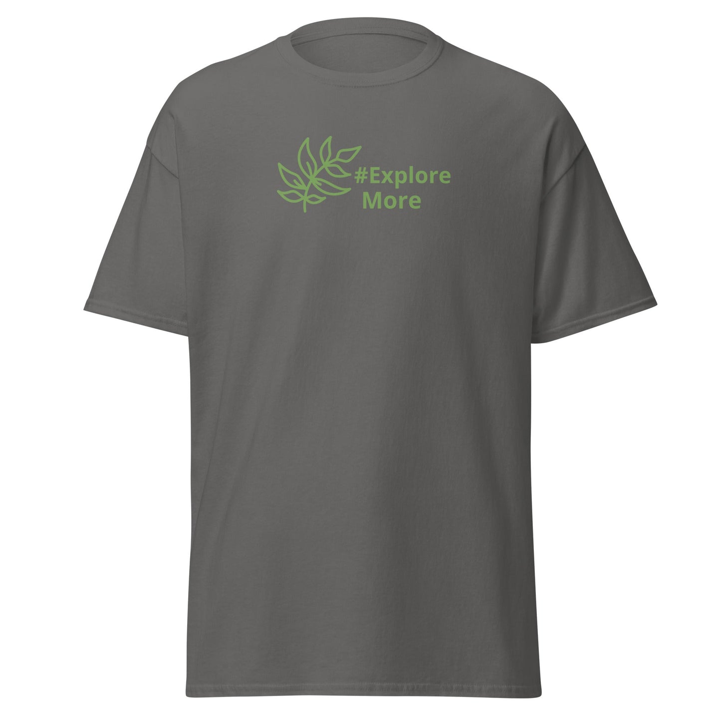 #Explore More With Leaves Men's (Unisex) Classic Tee - Men's Shirts - Discovery Co.