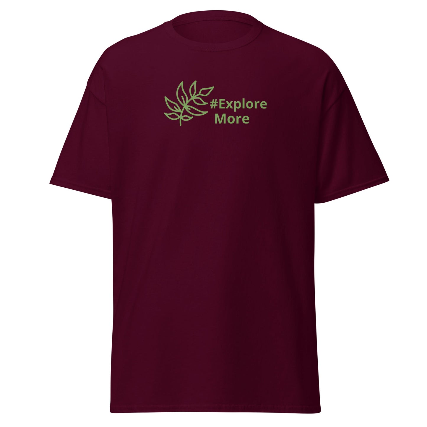 #Explore More With Leaves Men's (Unisex) Classic Tee - Men's Shirts - Discovery Co.