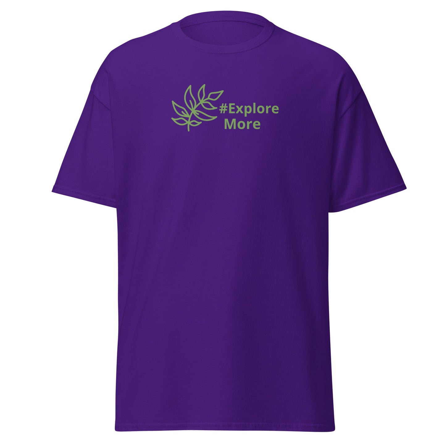 #Explore More With Leaves Men's (Unisex) Classic Tee - Men's Shirts - Discovery Co.