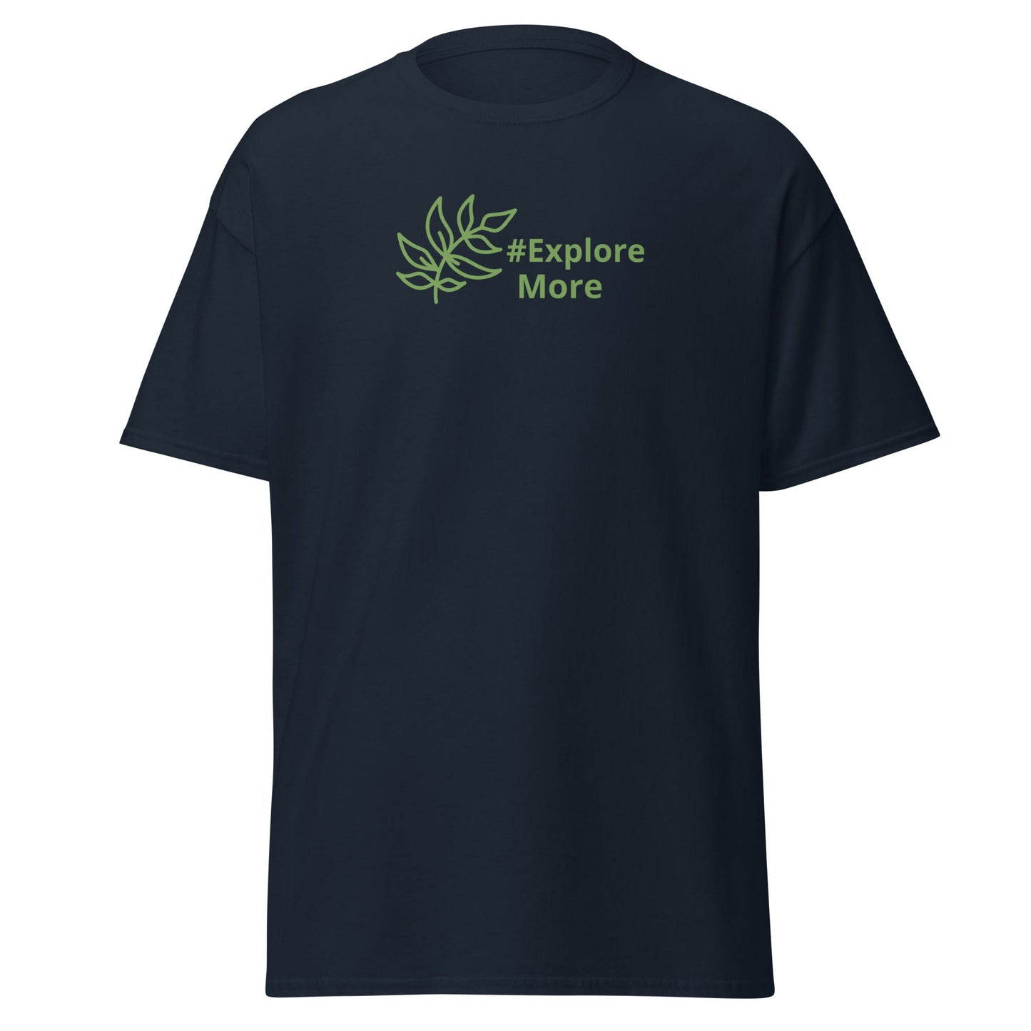 #Explore More With Leaves Men's (Unisex) Classic Tee - Men's Shirts - Discovery Co.