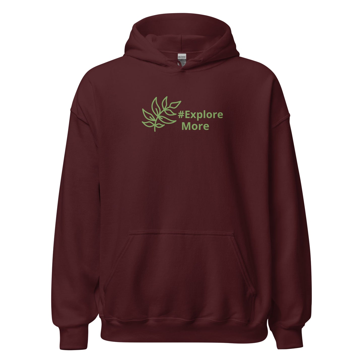 #Explore More With Leaves Men's (Unisex) Hoodie - Hoodies - Discovery Co.