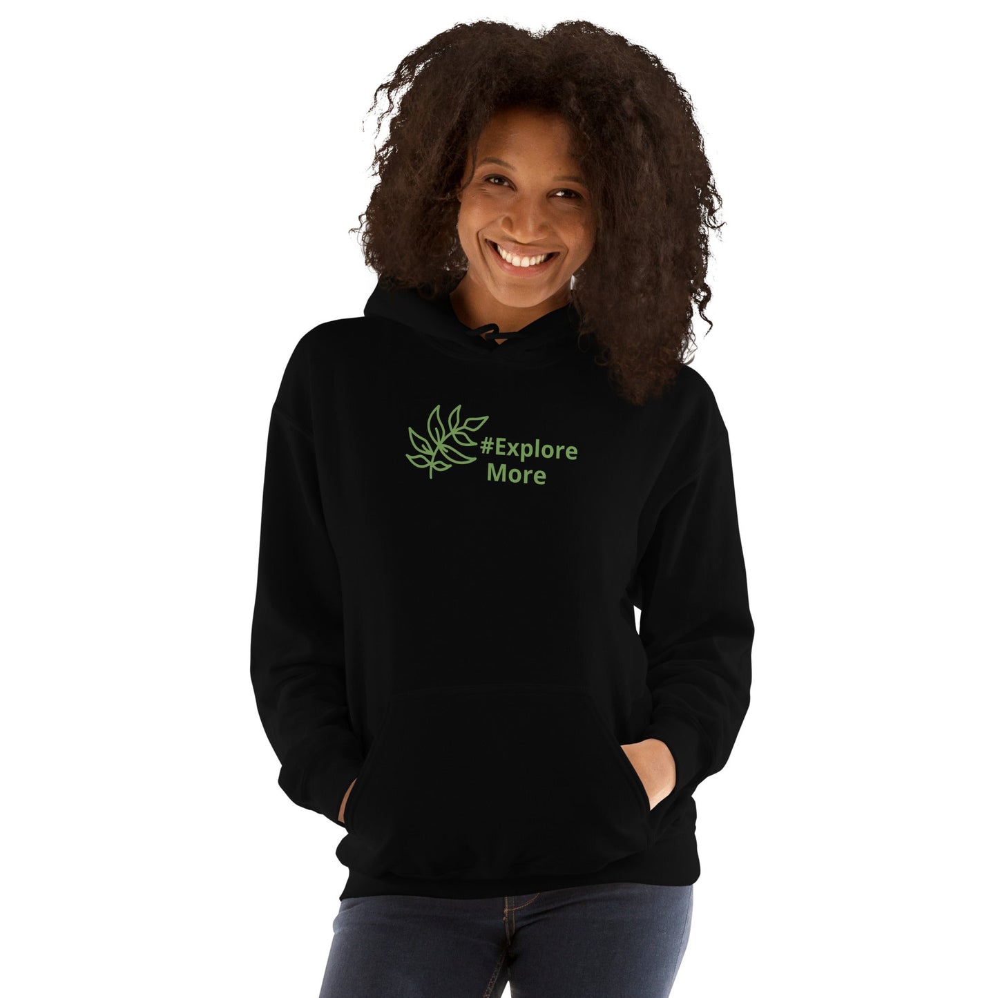#Explore More With Leaves Women's (Unisex) Hoodie - Hoodies - Discovery Co.