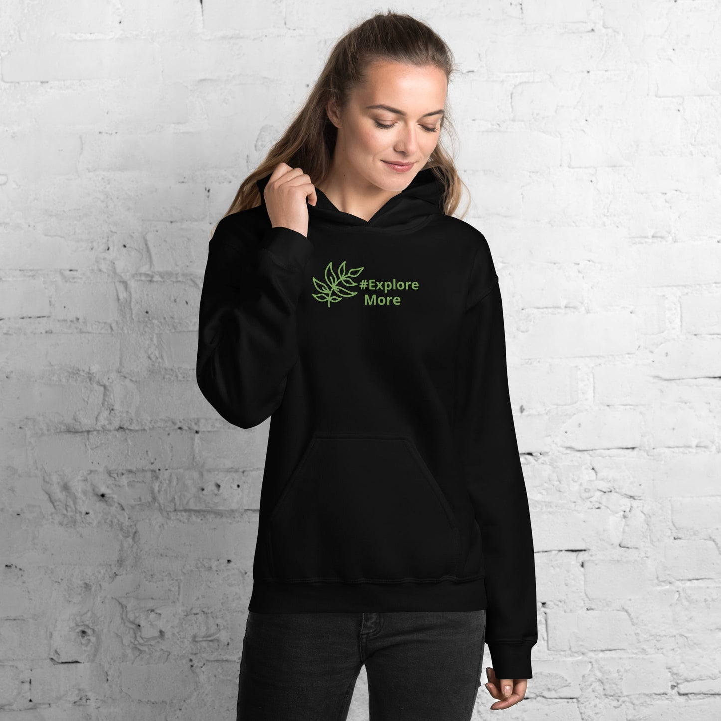#Explore More With Leaves Women's (Unisex) Hoodie - Hoodies - Discovery Co.