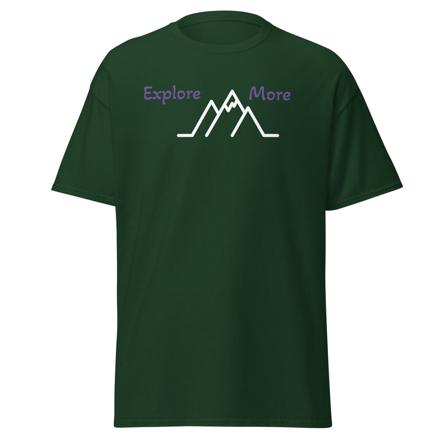 Explore More With Mountains Men's (Unisex) Classic Tee - Men's Shirts - Discovery Co.