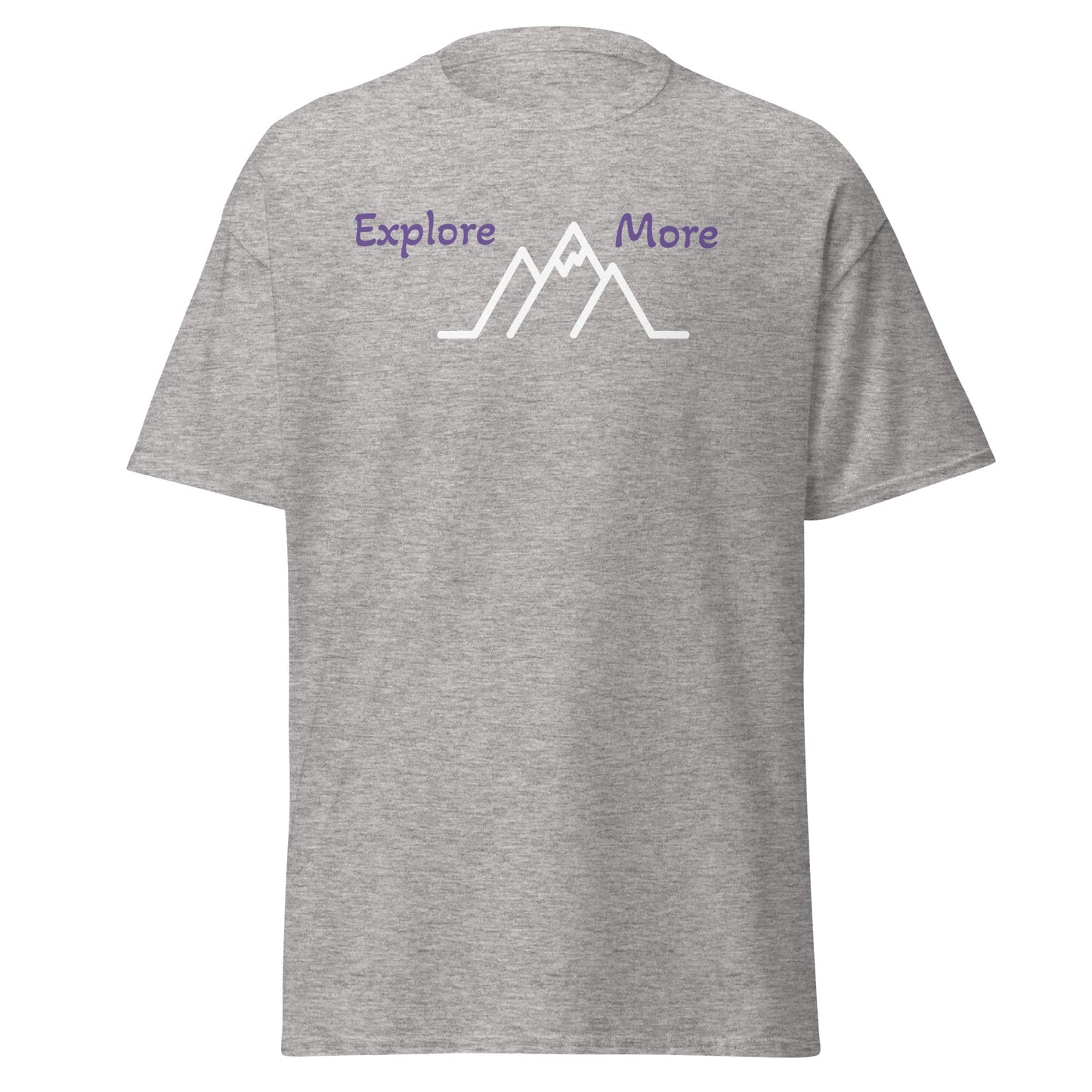 Explore More With Mountains Men's (Unisex) Classic Tee - Men's Shirts - Discovery Co.