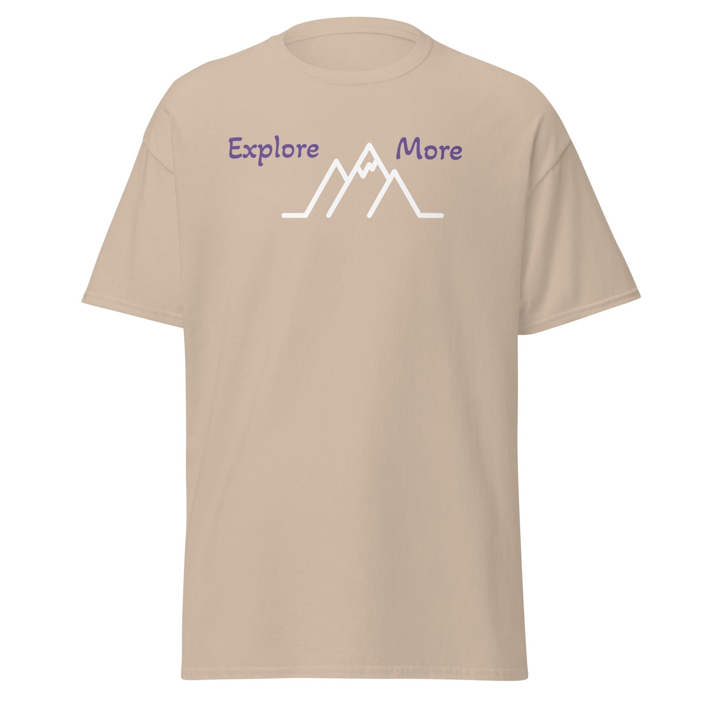 Explore More With Mountains Men's (Unisex) Classic Tee - Men's Shirts - Discovery Co.