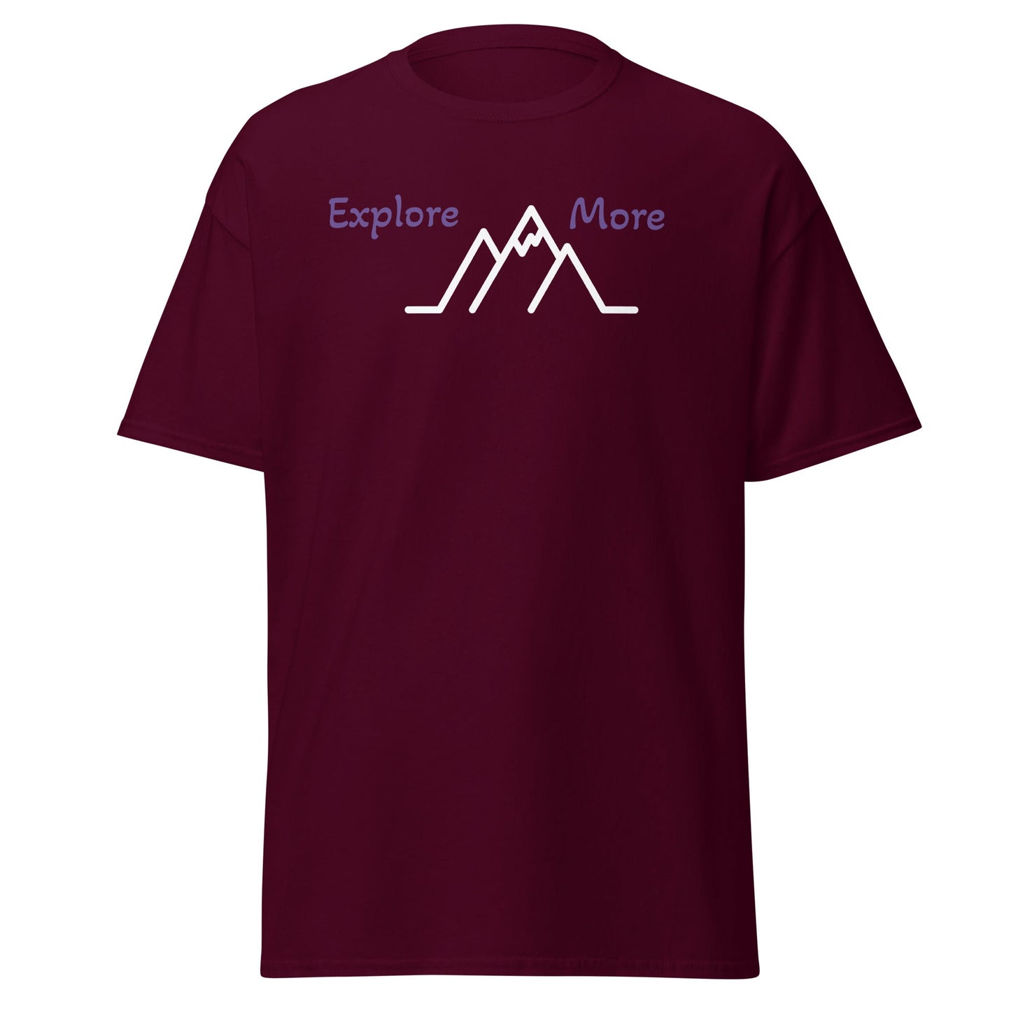 Explore More With Mountains Men's (Unisex) Classic Tee - Men's Shirts - Discovery Co.