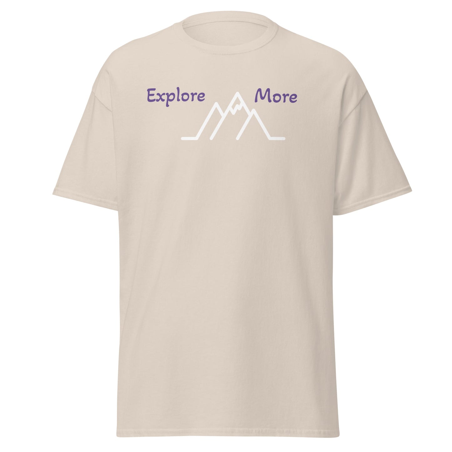 Explore More With Mountains Men's (Unisex) Classic Tee - Men's Shirts - Discovery Co.