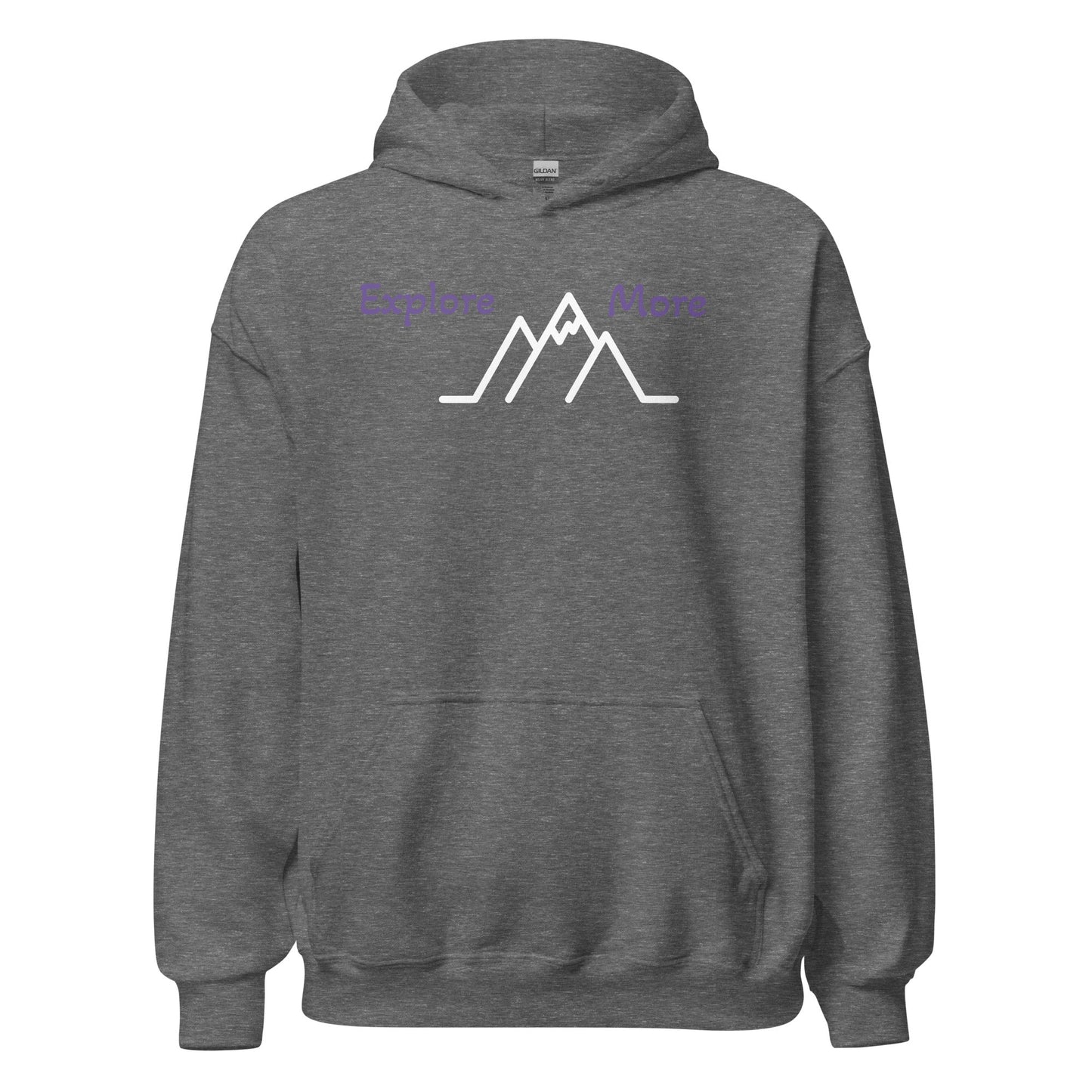 Explore More With Mountains Men's (Unisex) Hoodie - Hoodies - Discovery Co.