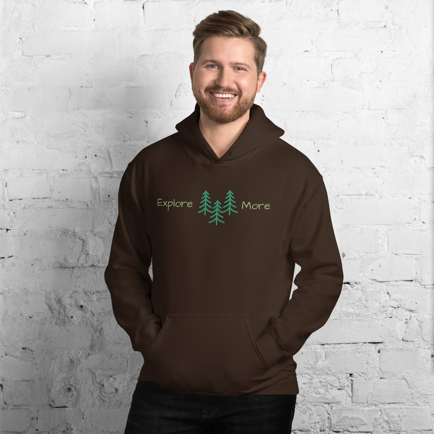 Explore More With Trees Men's (Unisex) Hoodie - Hoodies - Discovery Co.