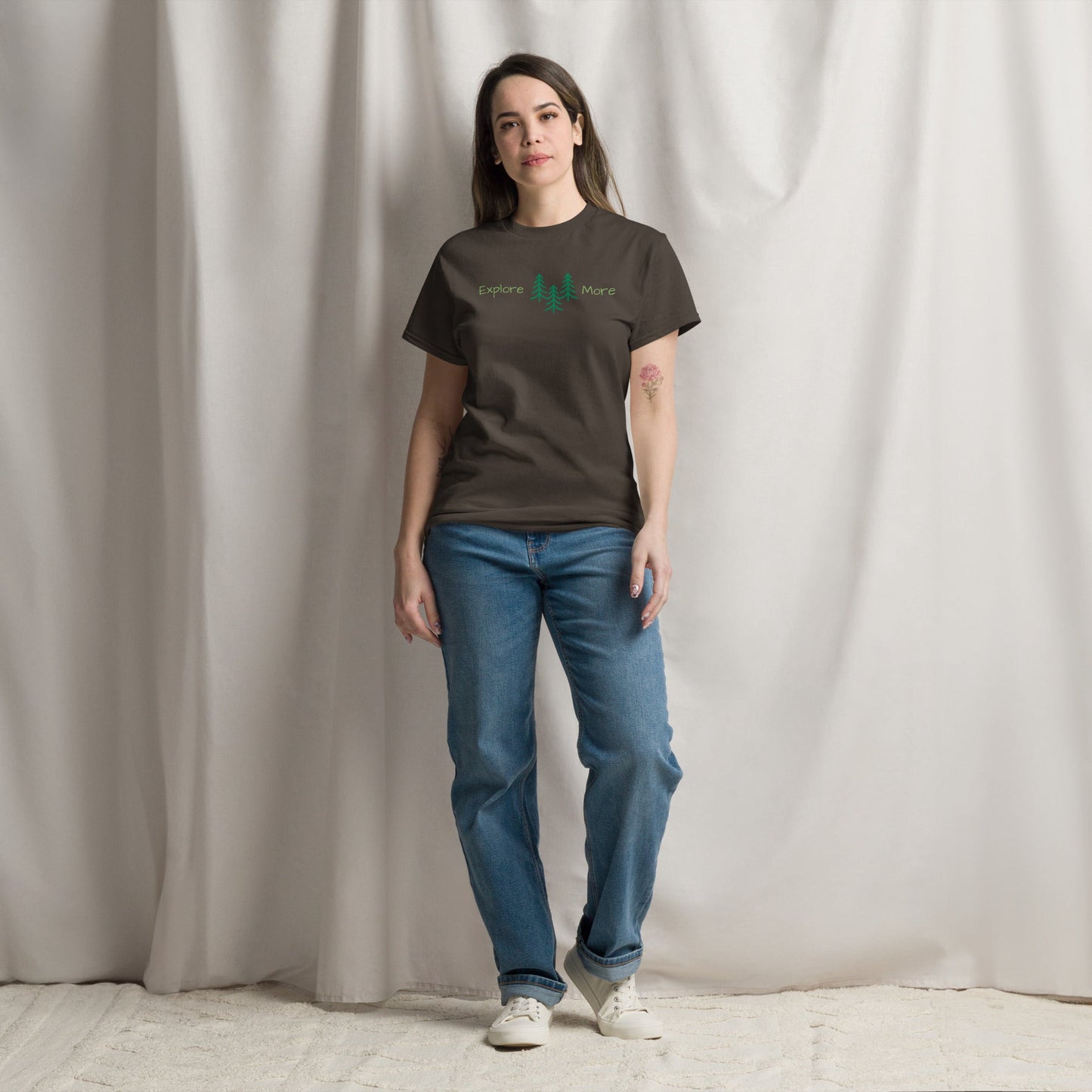 Explore More With Trees Women's (Unisex) Classic Tee - Women's Shirts - Discovery Co.