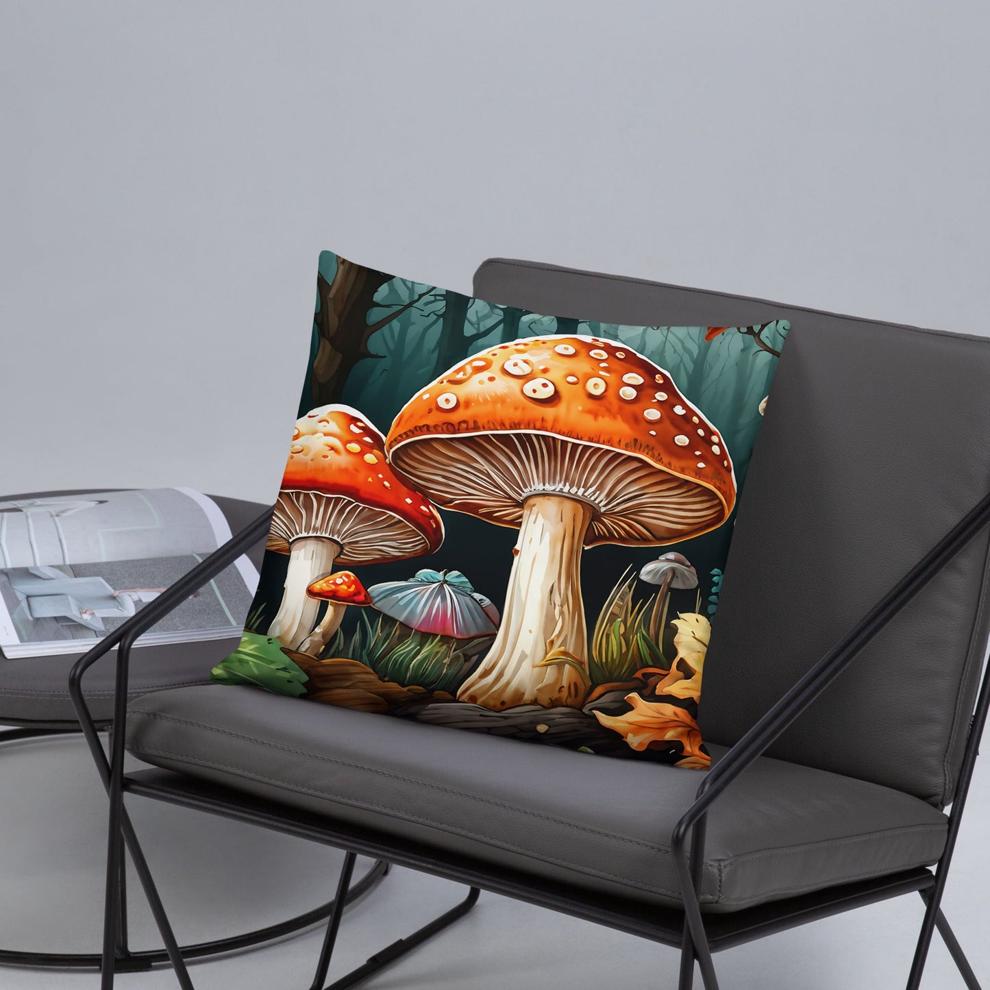 Fall Mushrooms Basic Pillow - Pillows - Discovery Co.