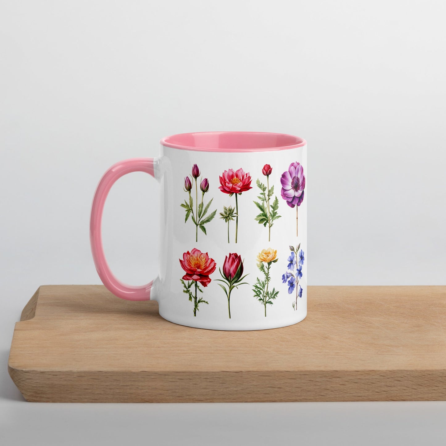 Flower Garden Mug With Color Inside (11 oz and 15 oz) - Mugs - Discovery Co.