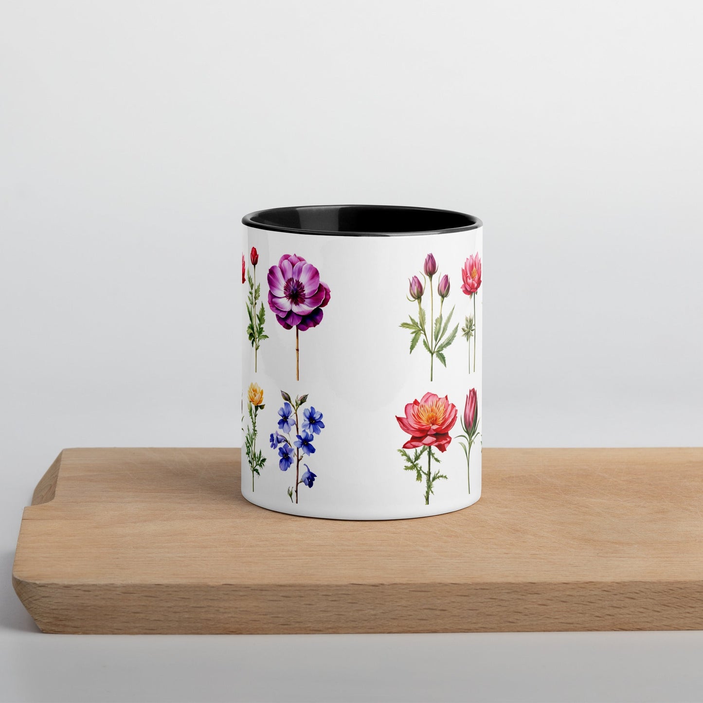Flower Garden Mug With Color Inside (11 oz and 15 oz) - Mugs - Discovery Co.