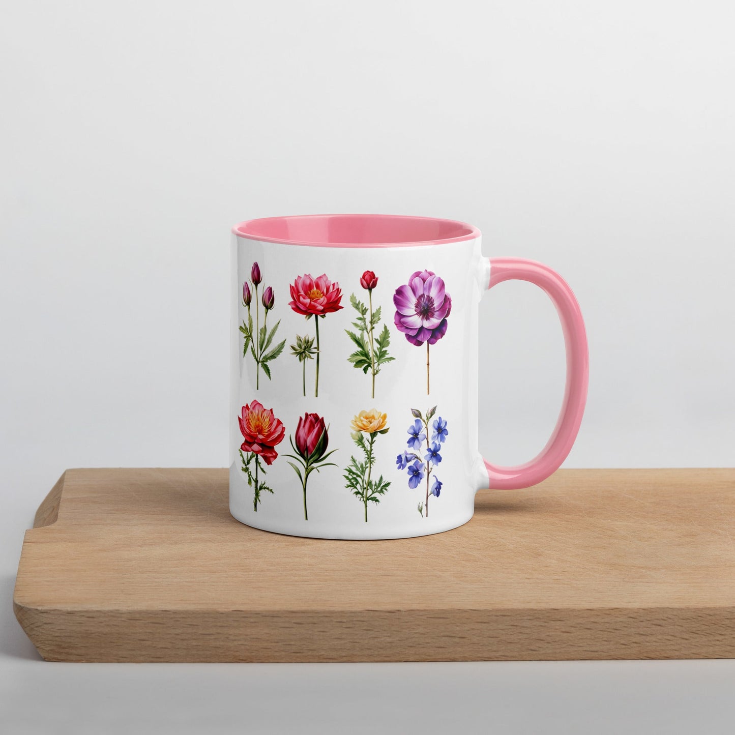 Flower Garden Mug With Color Inside (11 oz and 15 oz) - Mugs - Discovery Co.
