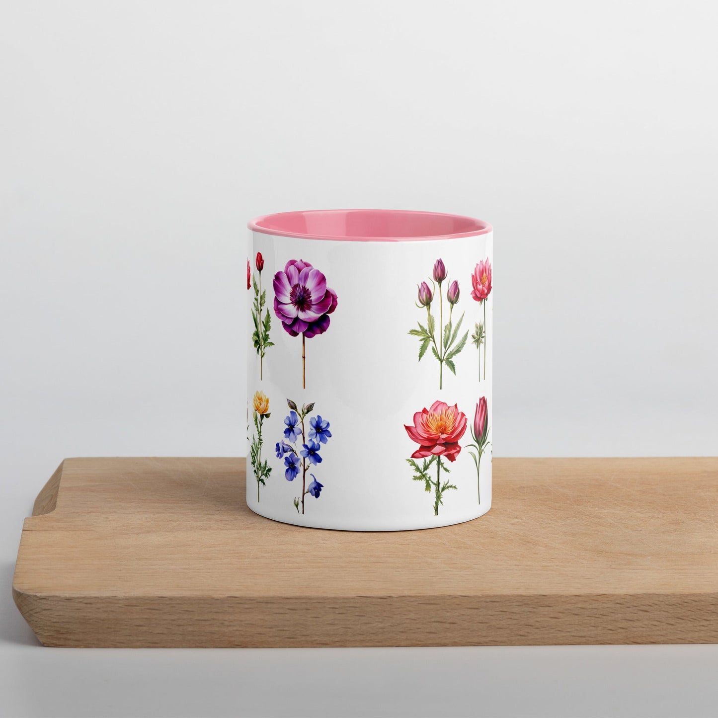Flower Garden Mug With Color Inside (11 oz and 15 oz) - Mugs - Discovery Co.