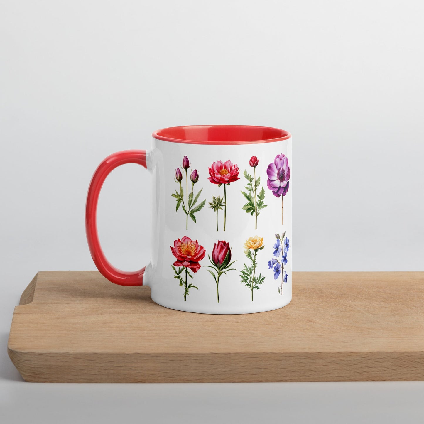 Flower Garden Mug With Color Inside (11 oz and 15 oz) - Mugs - Discovery Co.