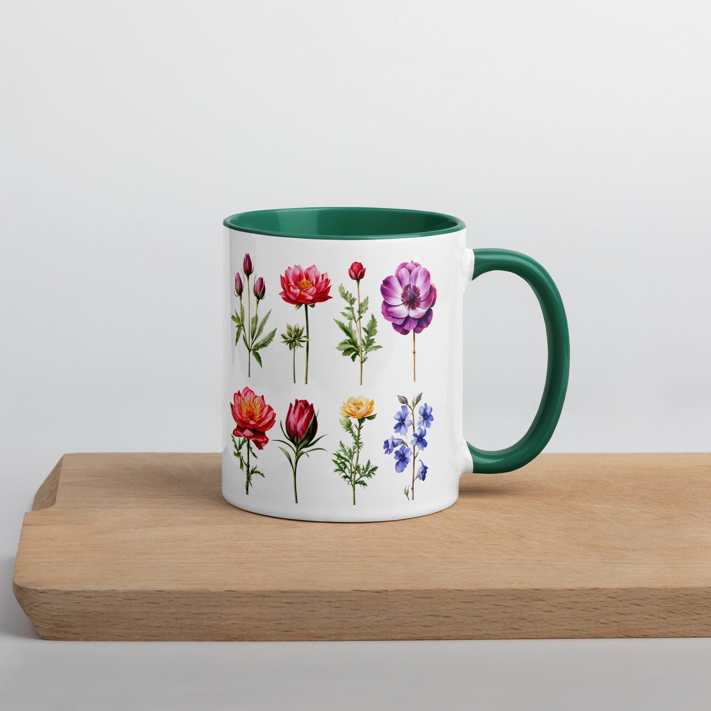 Flower Garden Mug With Color Inside (11 oz and 15 oz) - Mugs - Discovery Co.