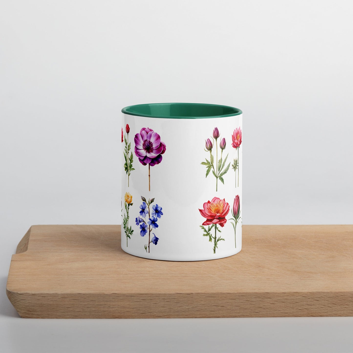 Flower Garden Mug With Color Inside (11 oz and 15 oz) - Mugs - Discovery Co.