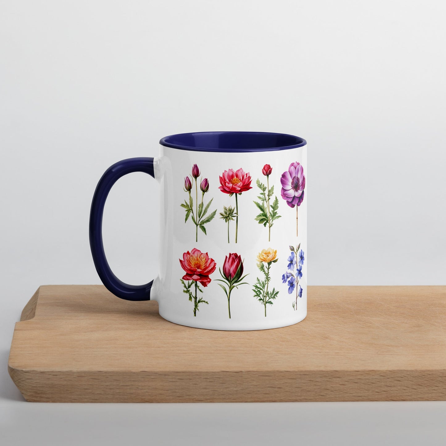 Flower Garden Mug With Color Inside (11 oz and 15 oz) - Mugs - Discovery Co.
