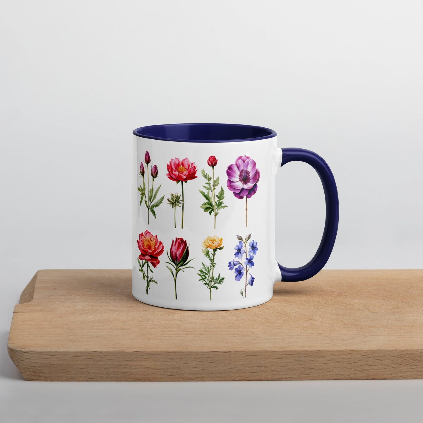 Flower Garden Mug With Color Inside (11 oz and 15 oz) - Mugs - Discovery Co.