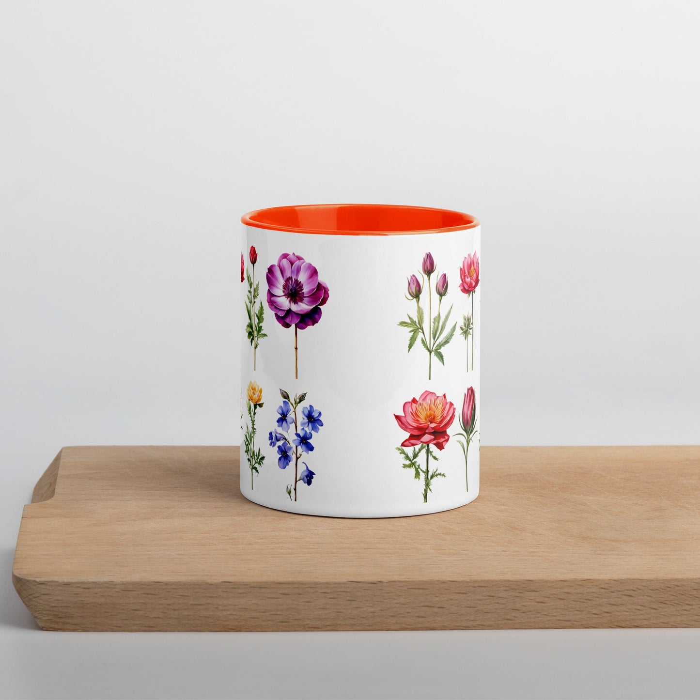 Flower Garden Mug With Color Inside (11 oz and 15 oz) - Mugs - Discovery Co.