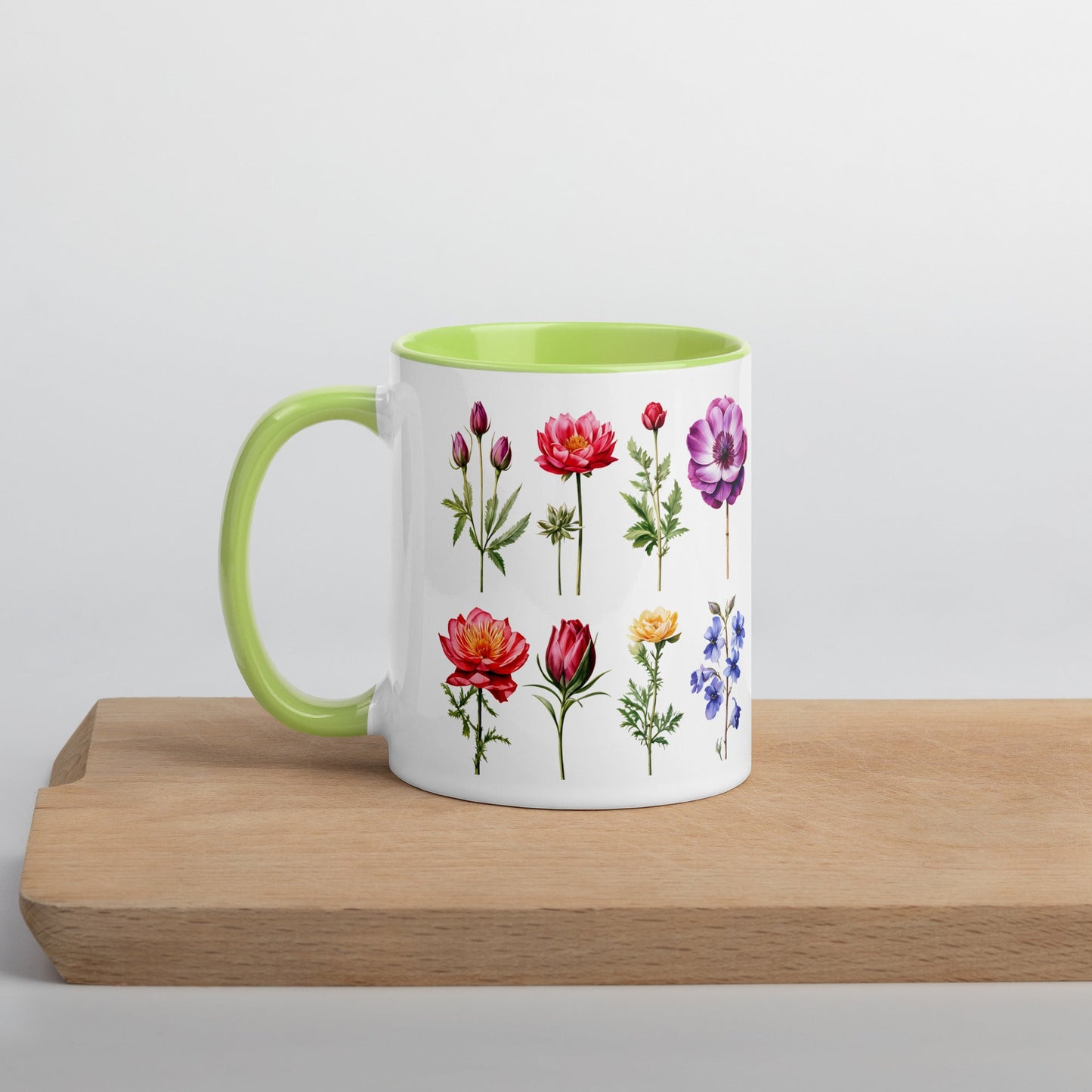 Flower Garden Mug With Color Inside (11 oz and 15 oz) - Mugs - Discovery Co.