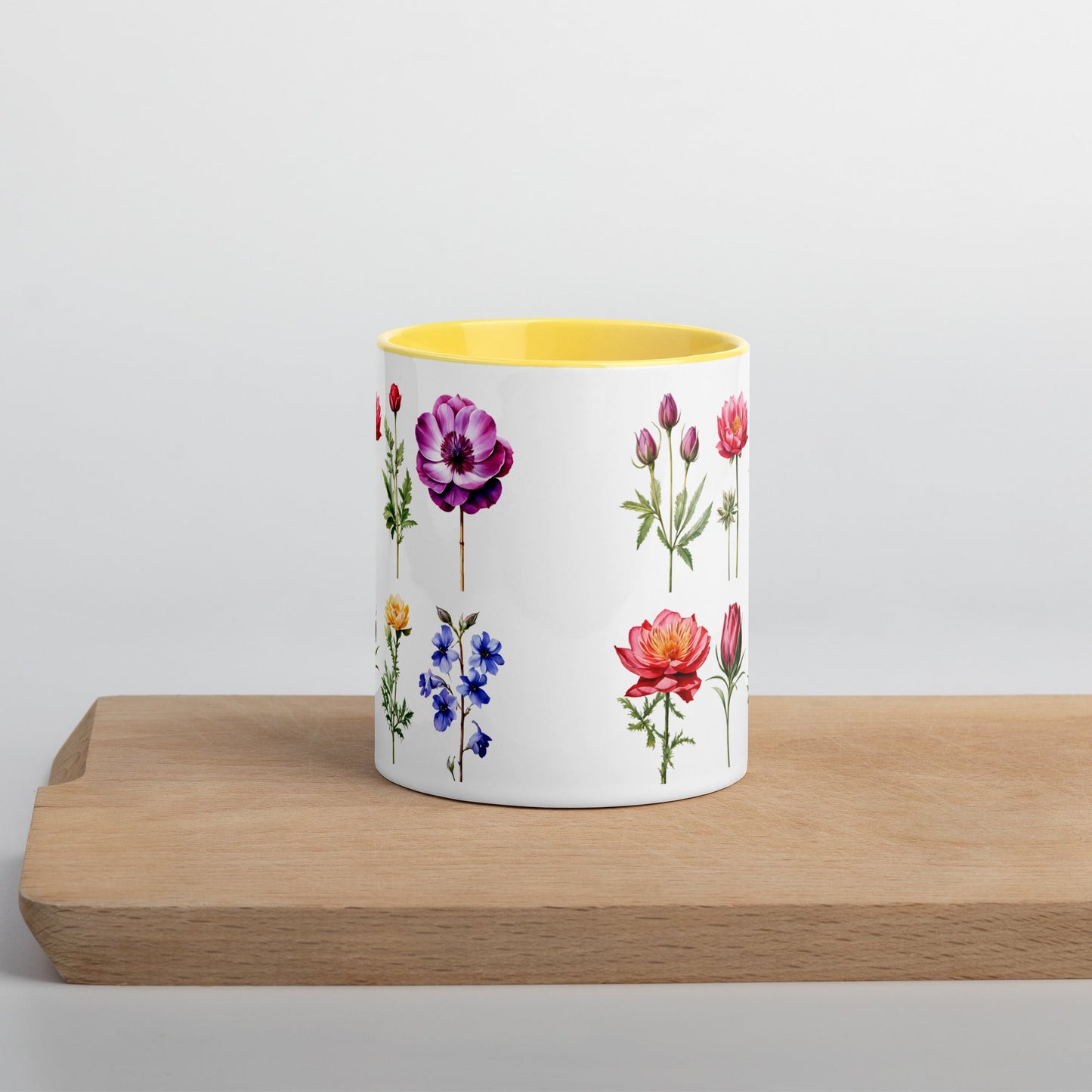 Flower Garden Mug With Color Inside (11 oz and 15 oz) - Mugs - Discovery Co.