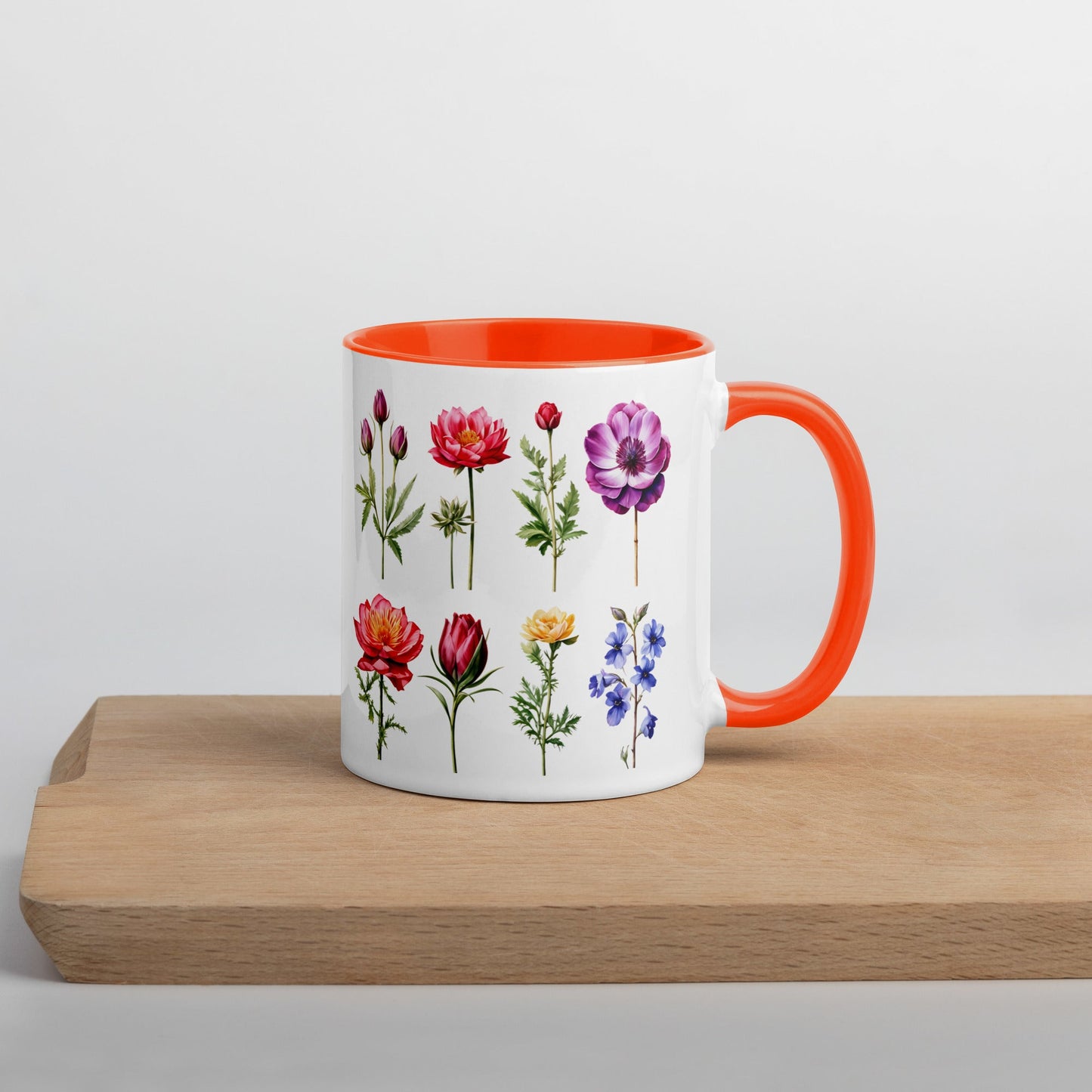 Flower Garden Mug With Color Inside (11 oz and 15 oz) - Mugs - Discovery Co.