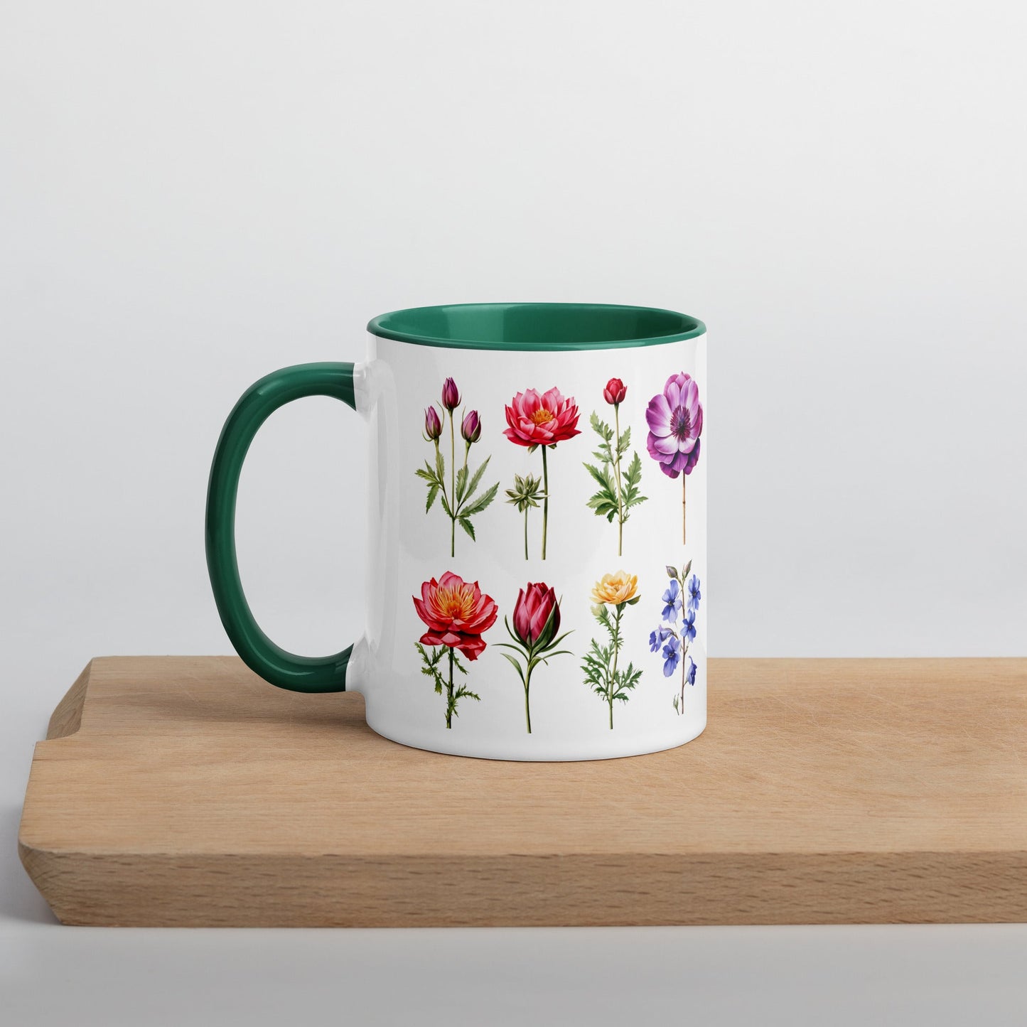 Flower Garden Mug With Color Inside (11 oz and 15 oz) - Mugs - Discovery Co.