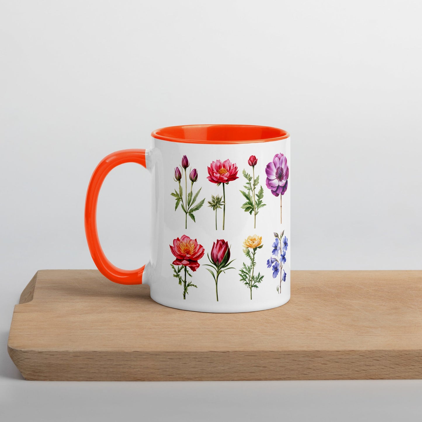 Flower Garden Mug With Color Inside (11 oz and 15 oz) - Mugs - Discovery Co.