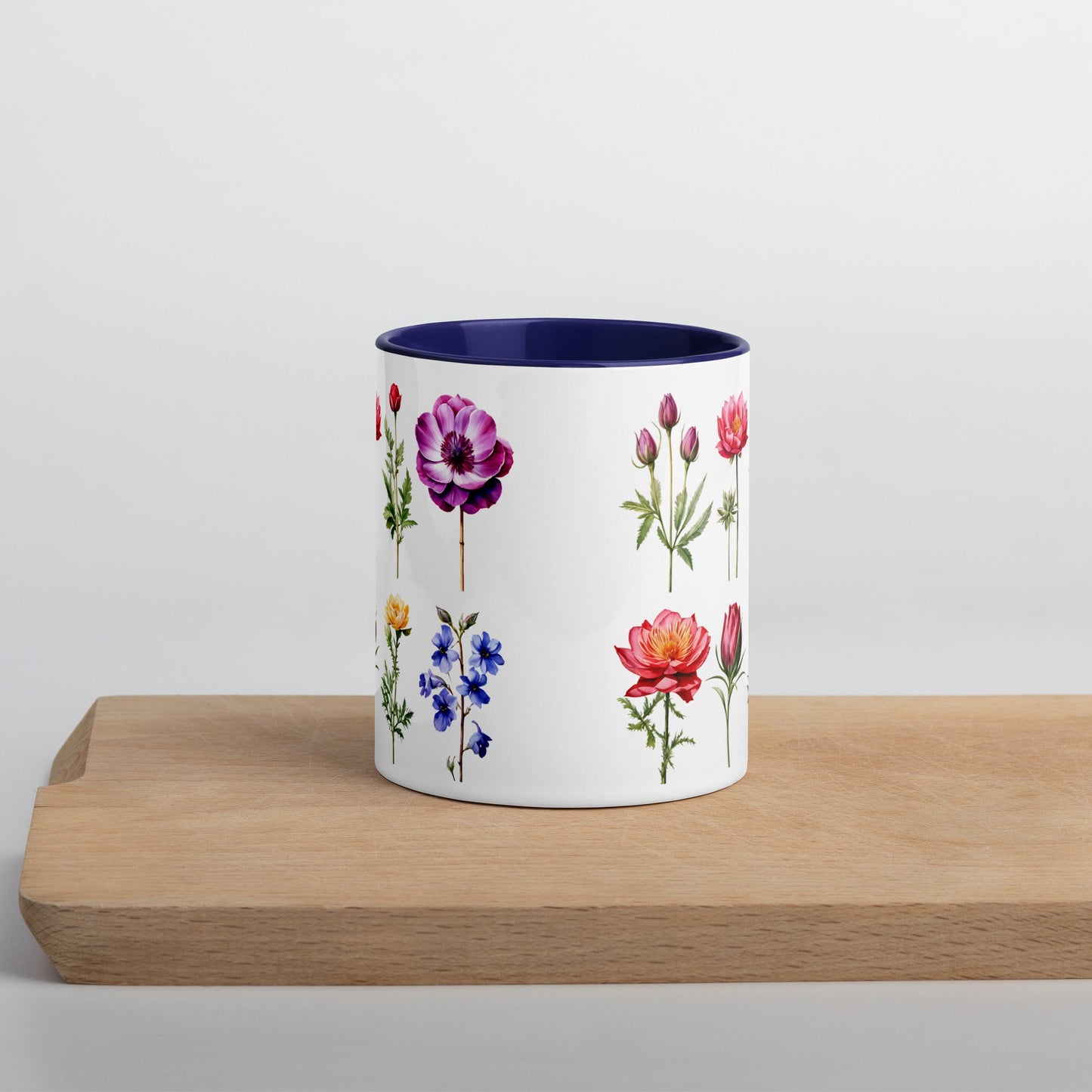 Flower Garden Mug With Color Inside (11 oz and 15 oz) - Mugs - Discovery Co.