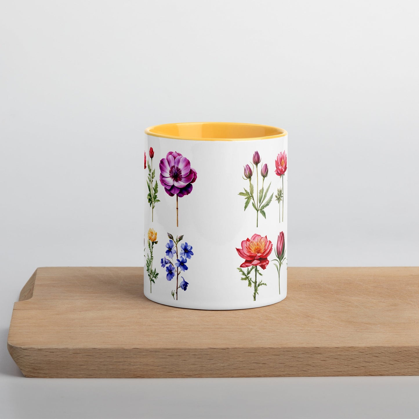 Flower Garden Mug With Color Inside (11 oz and 15 oz) - Mugs - Discovery Co.
