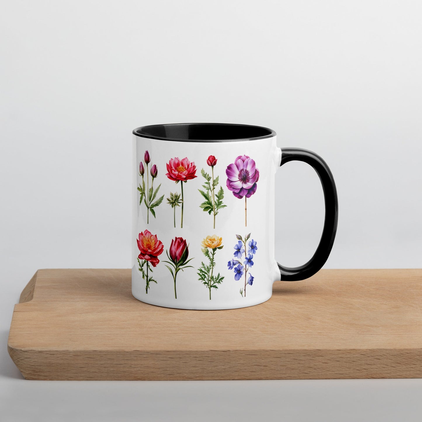 Flower Garden Mug With Color Inside (11 oz and 15 oz) - Mugs - Discovery Co.