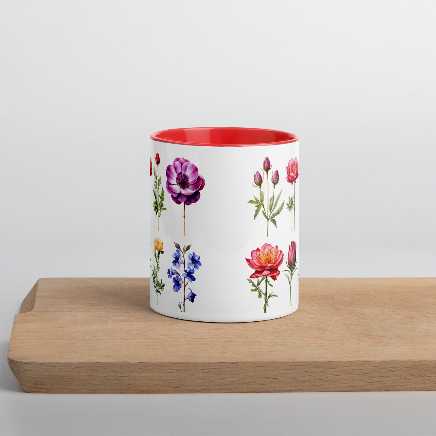 Flower Garden Mug With Color Inside (11 oz and 15 oz) - Mugs - Discovery Co.