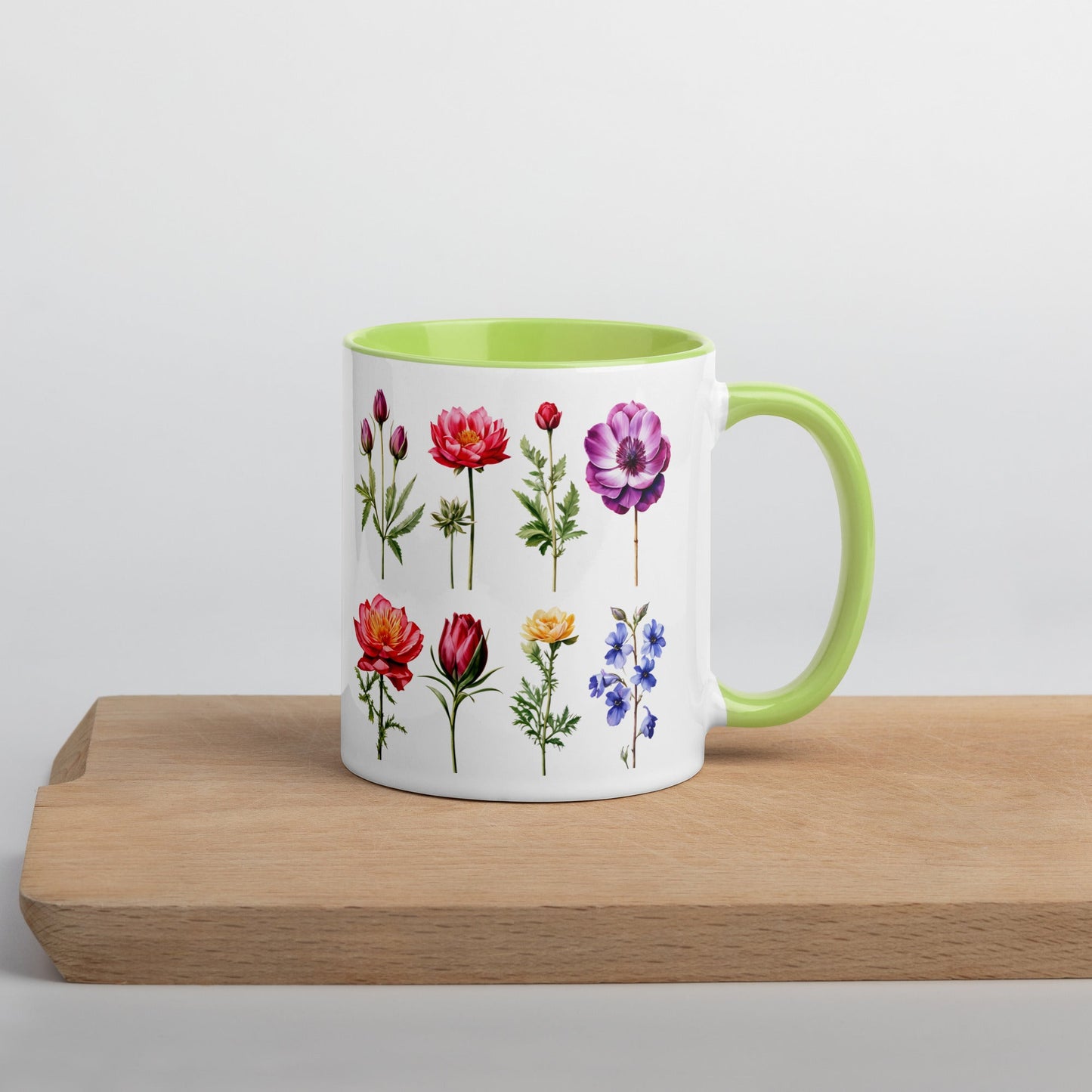 Flower Garden Mug With Color Inside (11 oz and 15 oz) - Mugs - Discovery Co.