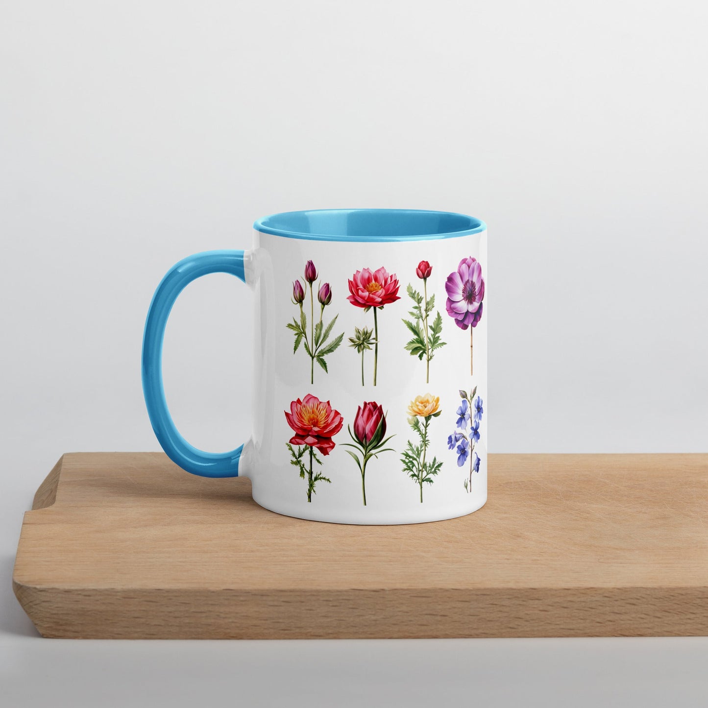 Flower Garden Mug With Color Inside (11 oz and 15 oz) - Mugs - Discovery Co.