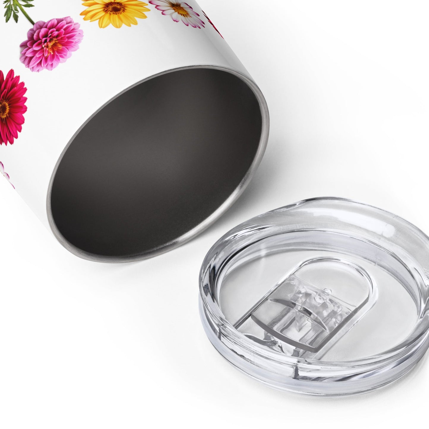 Flowers Stainless Steel Wine Tumbler - Tumblers - Discovery Co.