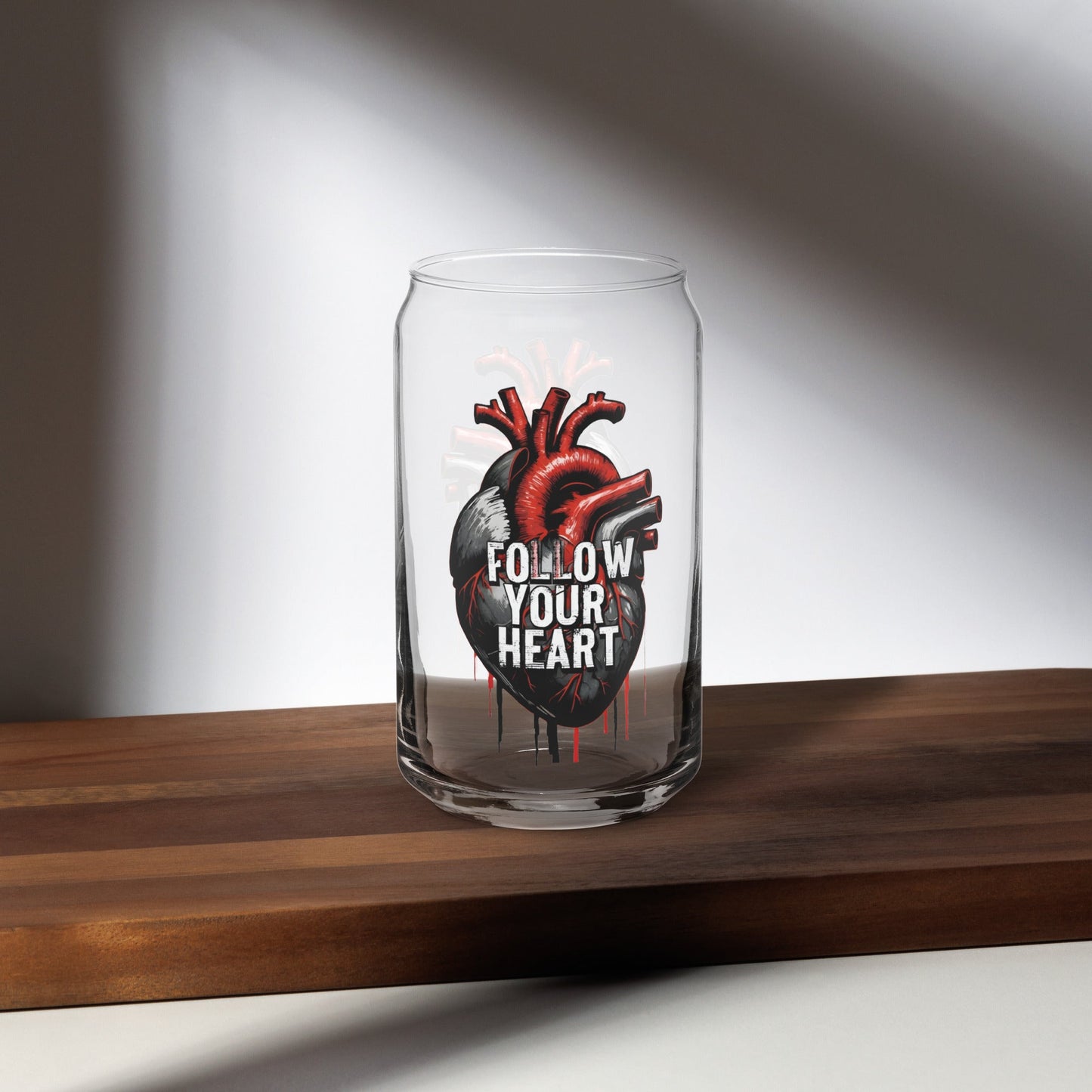 Follow Your Heart Can - Shaped Glass - Can - Shaped Glass - Discovery Co.