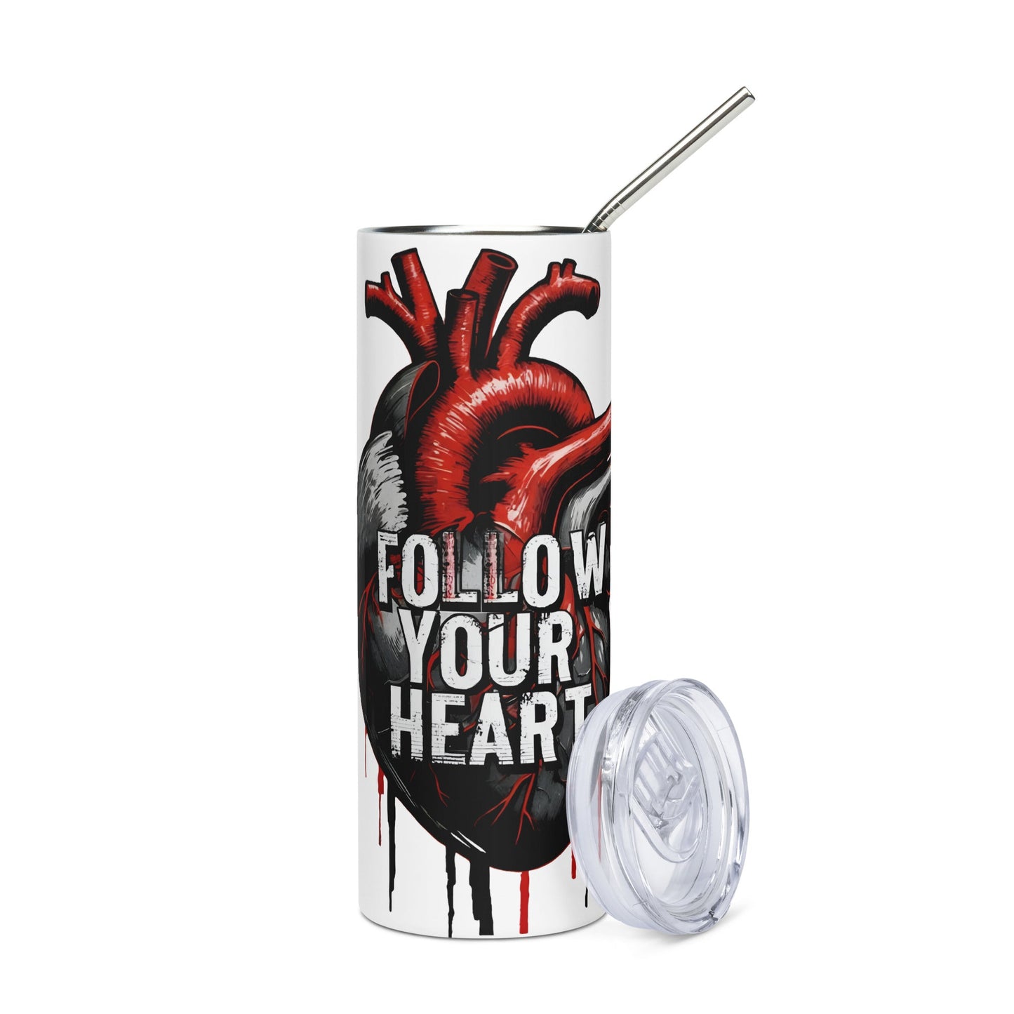 Follow Your Heart Stainless Steel Tumbler - Steel Tumbler - Discovery Co.