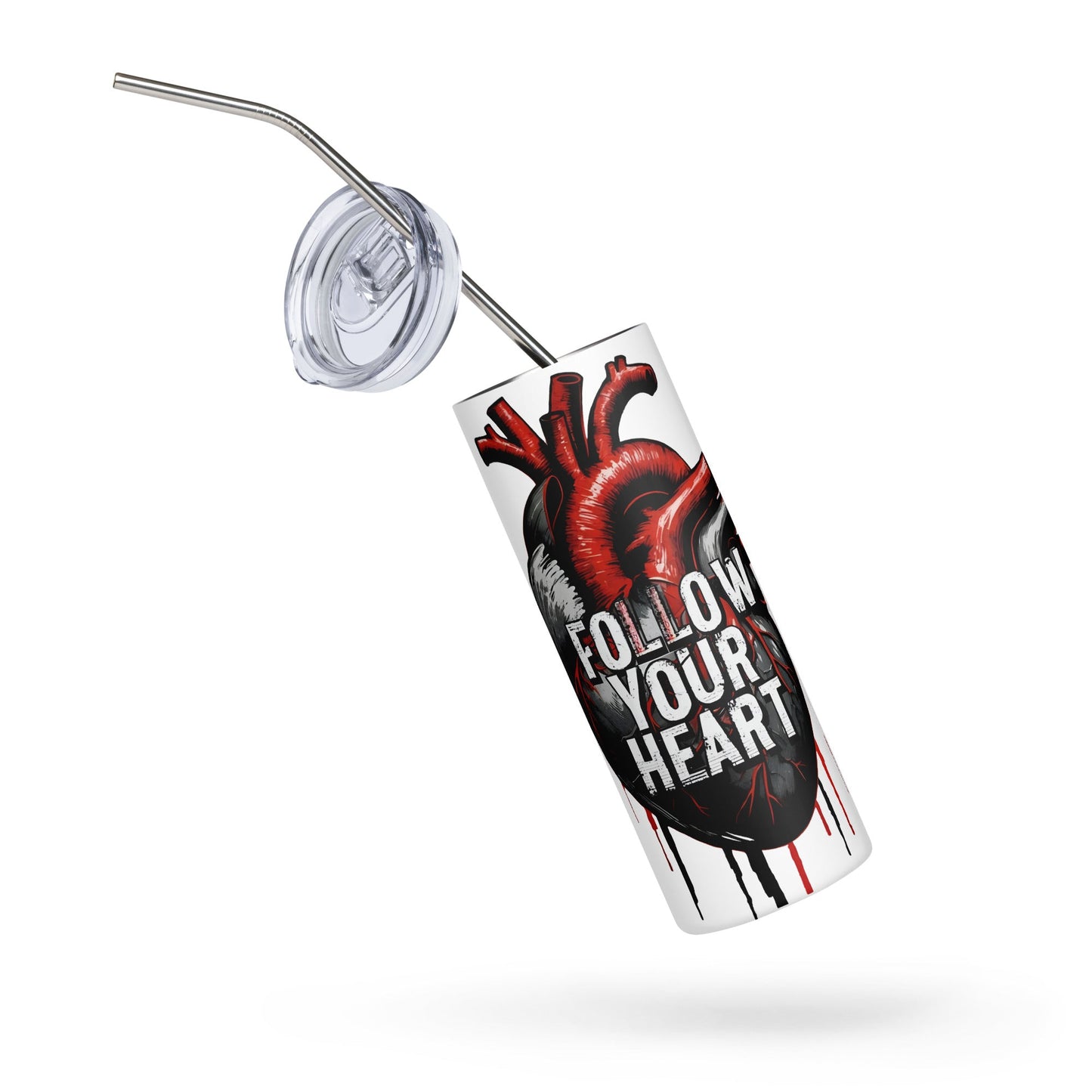 Follow Your Heart Stainless Steel Tumbler - Steel Tumbler - Discovery Co.