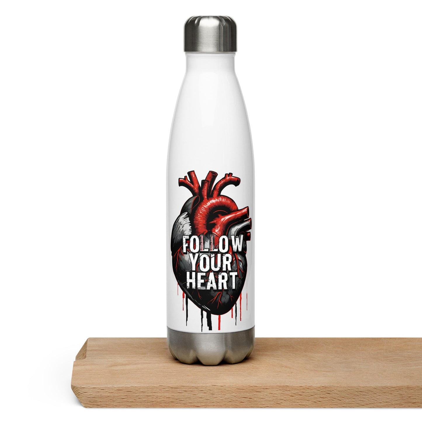 Follow Your Heart Stainless Steel Water Bottle - Stainless Steel Water Bottle - Discovery Co.