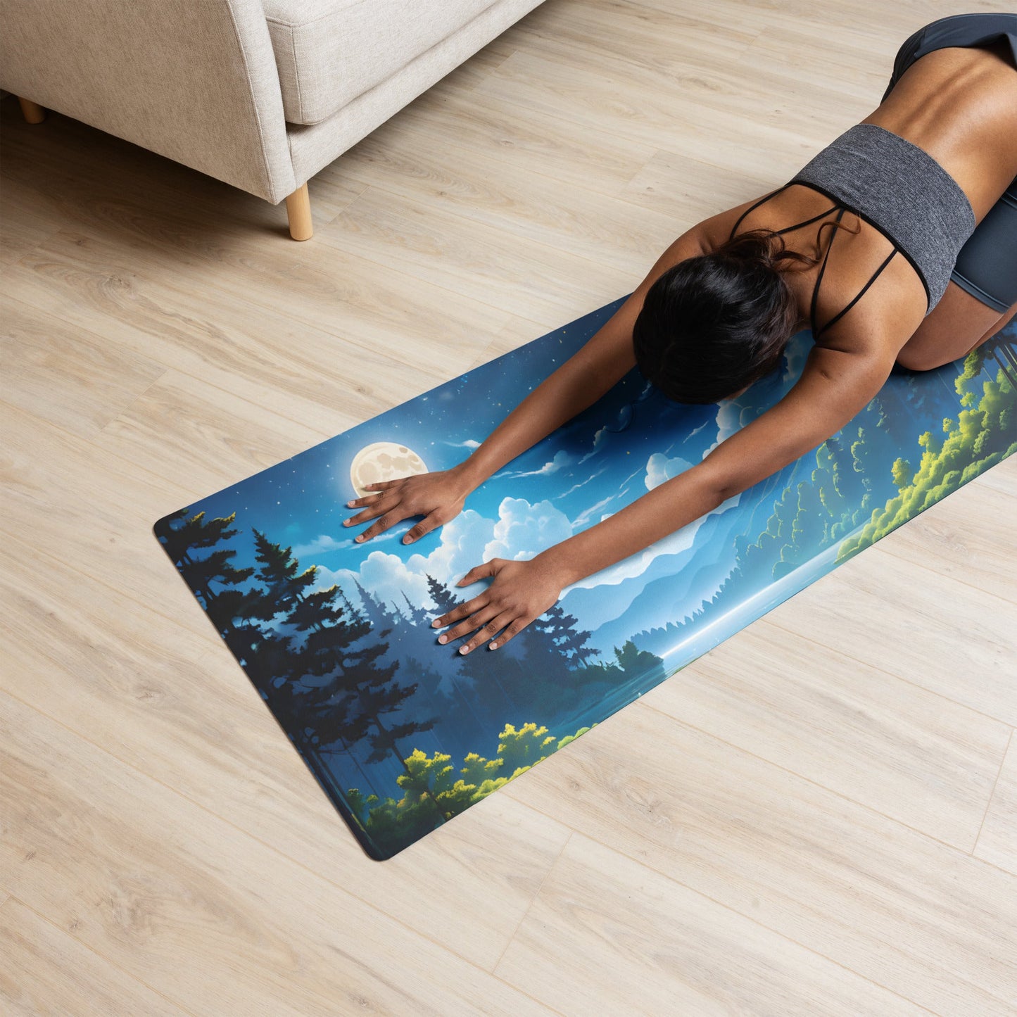 Forest At Night Yoga Mat - Yoga Mat - Discovery Co.