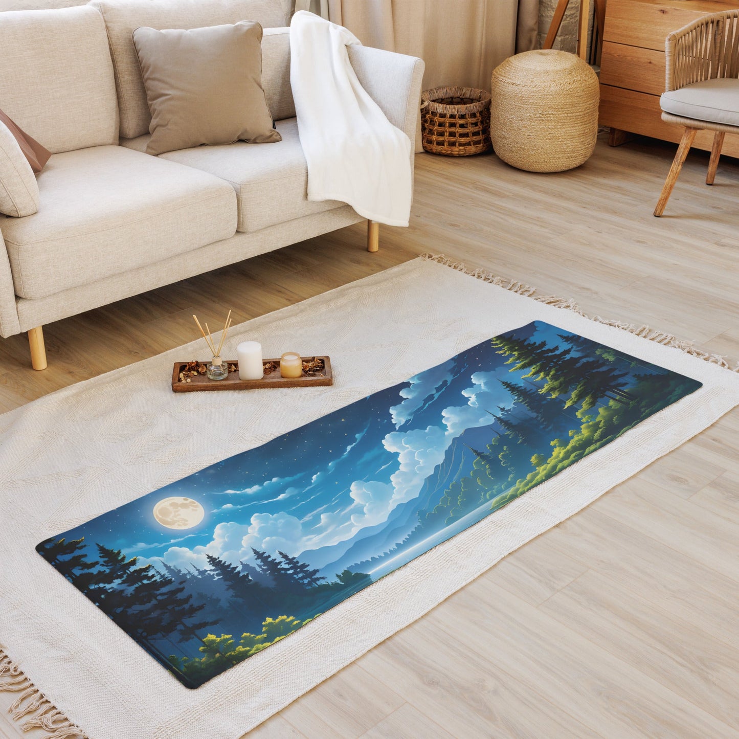 Forest At Night Yoga Mat - Yoga Mat - Discovery Co.