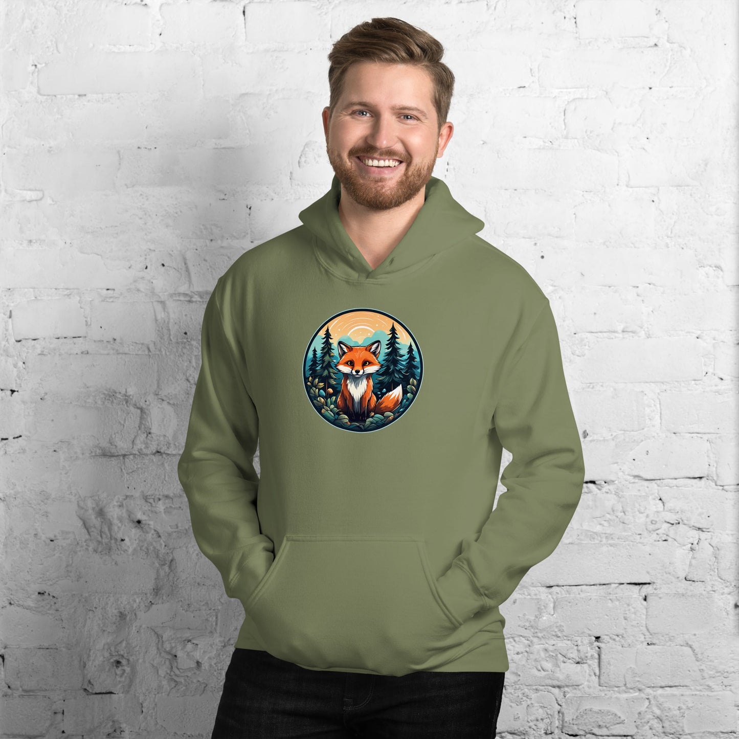 Forest Fox Men's (Unisex) Hoodie - Hoodies - Discovery Co.