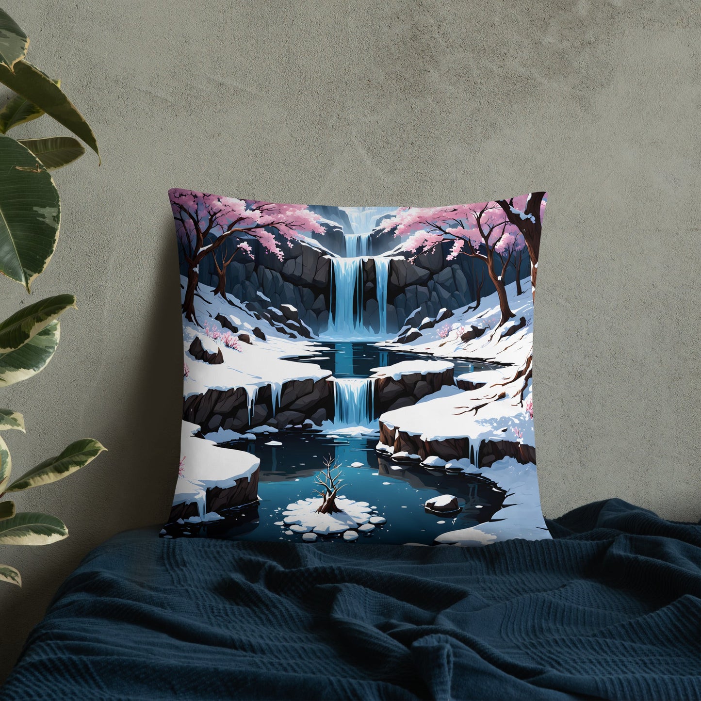 Frozen Waterfall Basic Pillow - Pillows - Discovery Co.