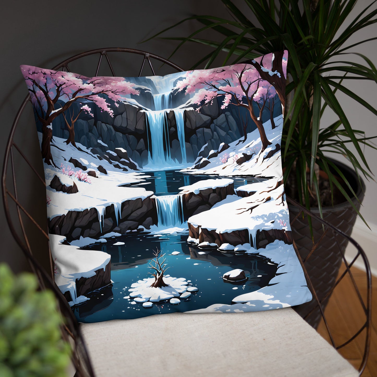 Frozen Waterfall Basic Pillow - Pillows - Discovery Co.