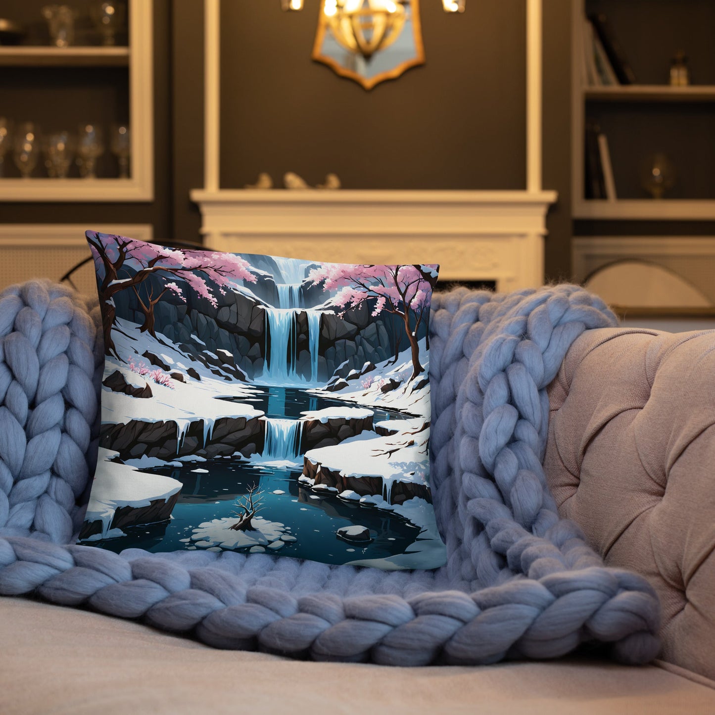 Frozen Waterfall Basic Pillow - Pillows - Discovery Co.