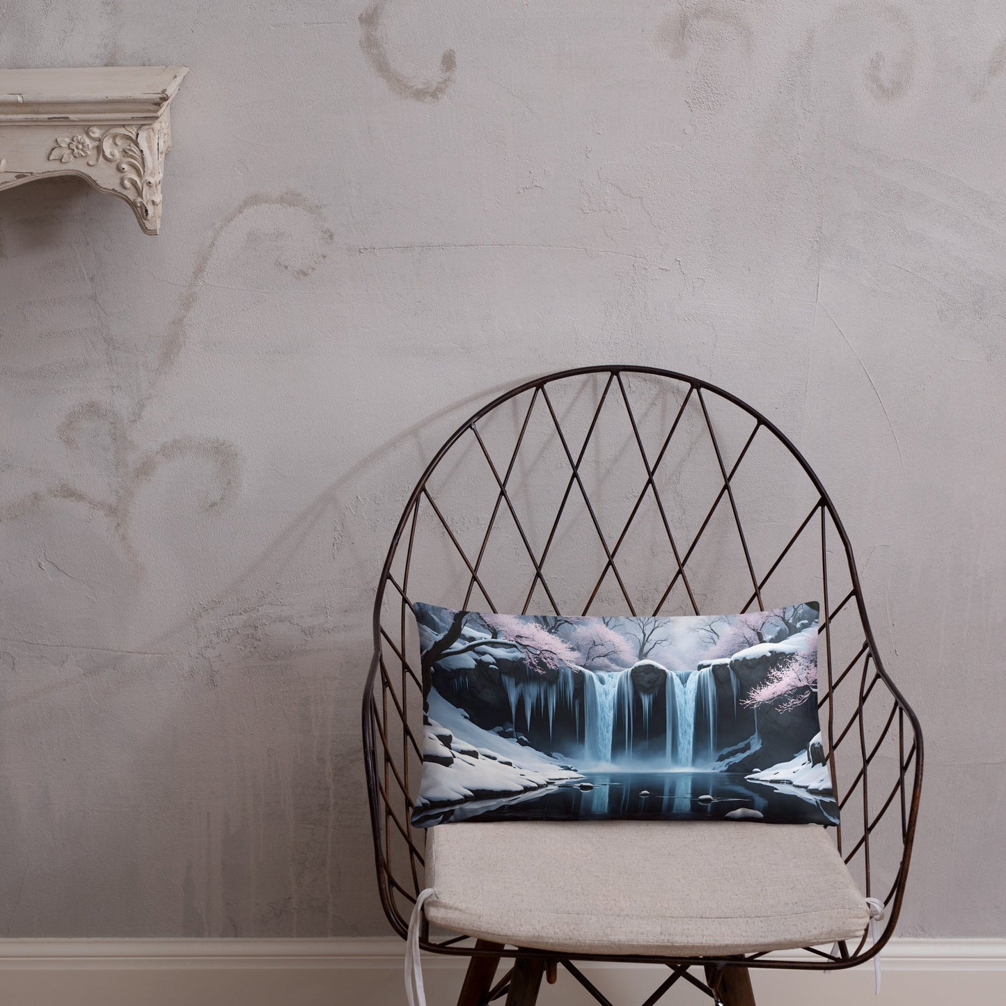 Frozen Waterfall II Basic Pillow - Pillows - Discovery Co.