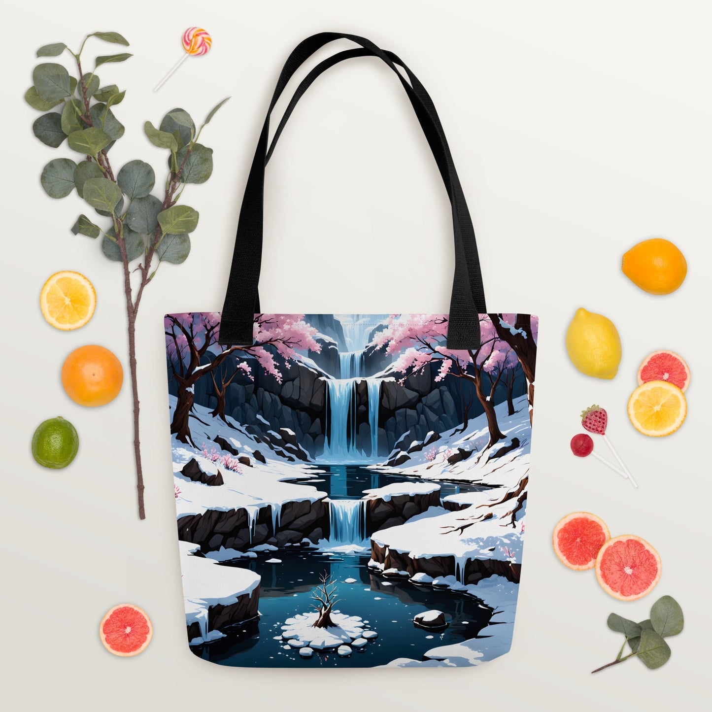 Frozen Waterfall II Tote Bag - Tote Bags - Discovery Co.